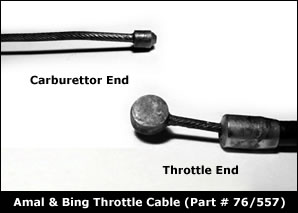Villiers Throttle Cable